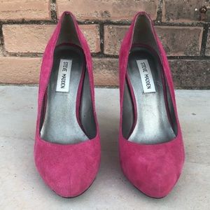 Pink Steve Madden heels (size 7) worn once!